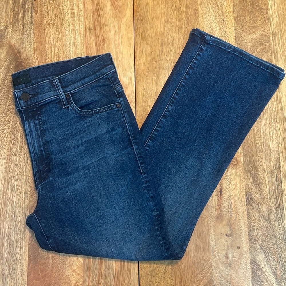 MOTHER The Insider Crop Denim in Twilight Magic